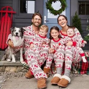 Hanna Andersson Dear Dear Long John Pajama set size medium